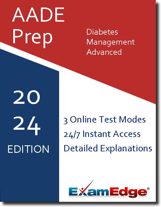 At ExamEdge.com, we place our focus on helping you become as prepared as possible for your certification exam. We want you to walk out of the real exam confident and knowing that your time preparing with ExamEdge.com was a success! Tests like the AADE Diabetes Management - Advanced exam don't just measure what you know - they are also a test of how well you perform under pressure. The right type of AADE Diabetes Management - Advanced test prep helps you familiarize yourself not only with the material you're being tested on, but also the format of the test, so you feel less anxiety on test day. That's the kind of valuable experience you'll get with our AADE Diabetes Management - Advanced practice tests and exam prep! Once you have completed a practice exam, you will have permanent access to that exam's review page, which includes a detailed explanation for each practice question!