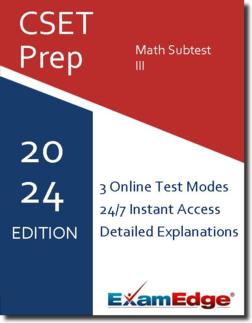 CSET Math Subtest III Product Image