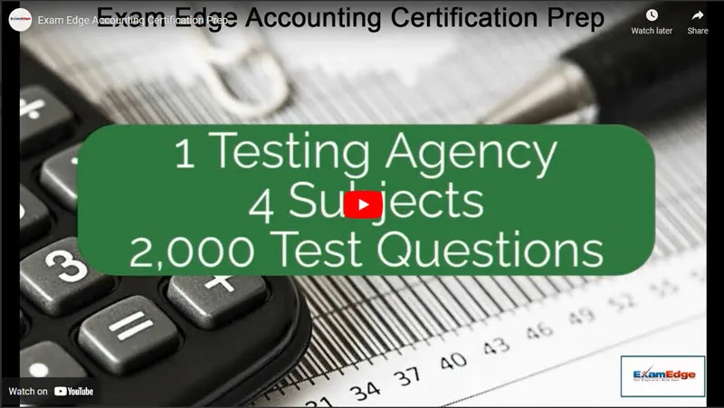 Exam Edge Accounting Certification Prep 